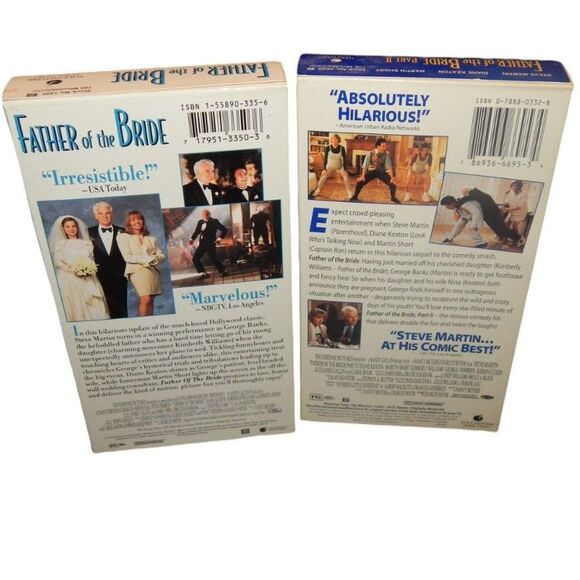 FATHER OF THE BRIDE & FATHER OF THE BRIDE PART II vintage VHS movie bundle - Picture 3 of 7